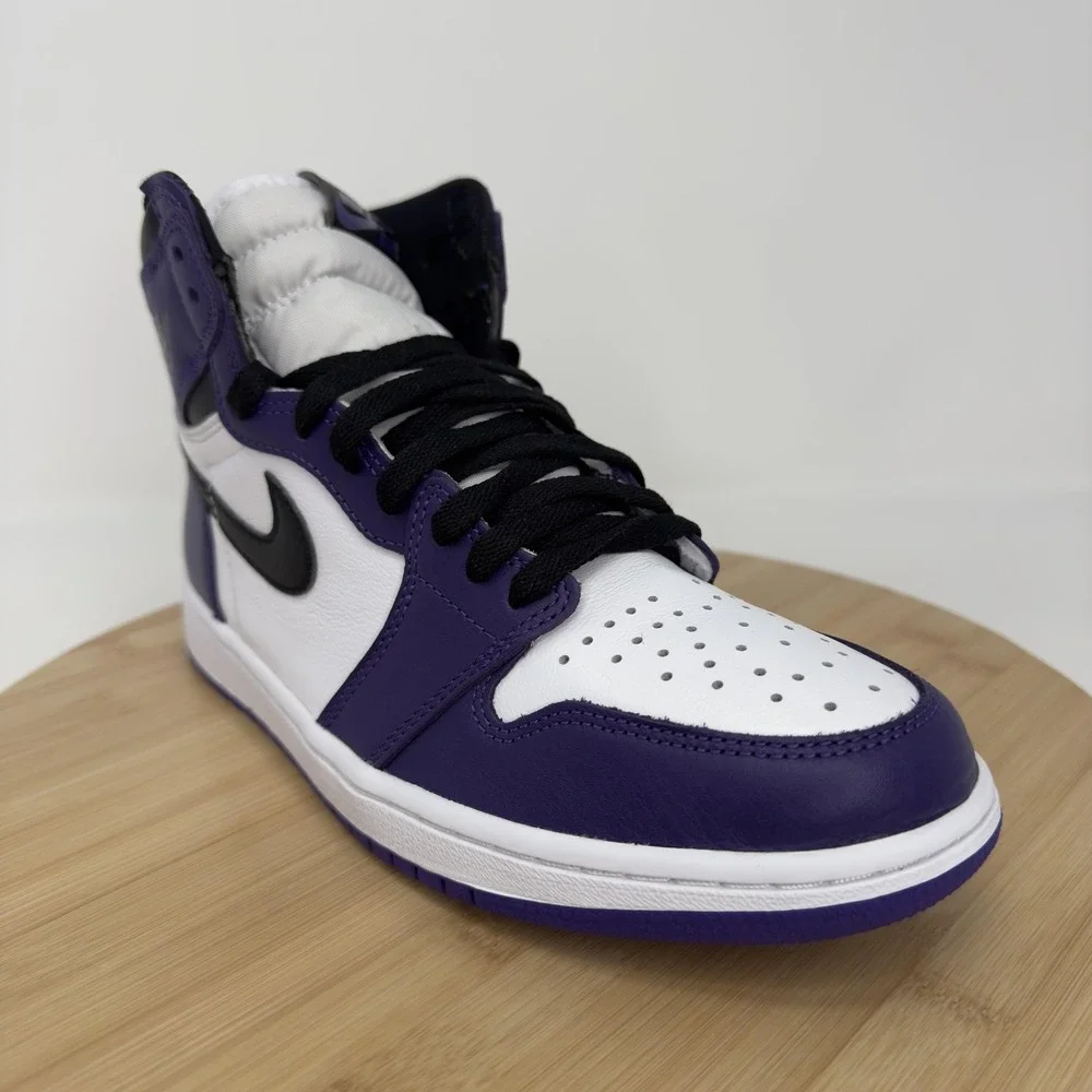 Nike Air Jordan 1 Retro High OG Court Purple 2.0 Shoes Mens Size 8.5 555088-500 - Picture 2 of 13
